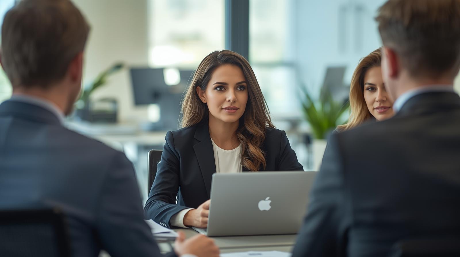 Equipo de gestores en Fuenlabrada trabajando con clientes